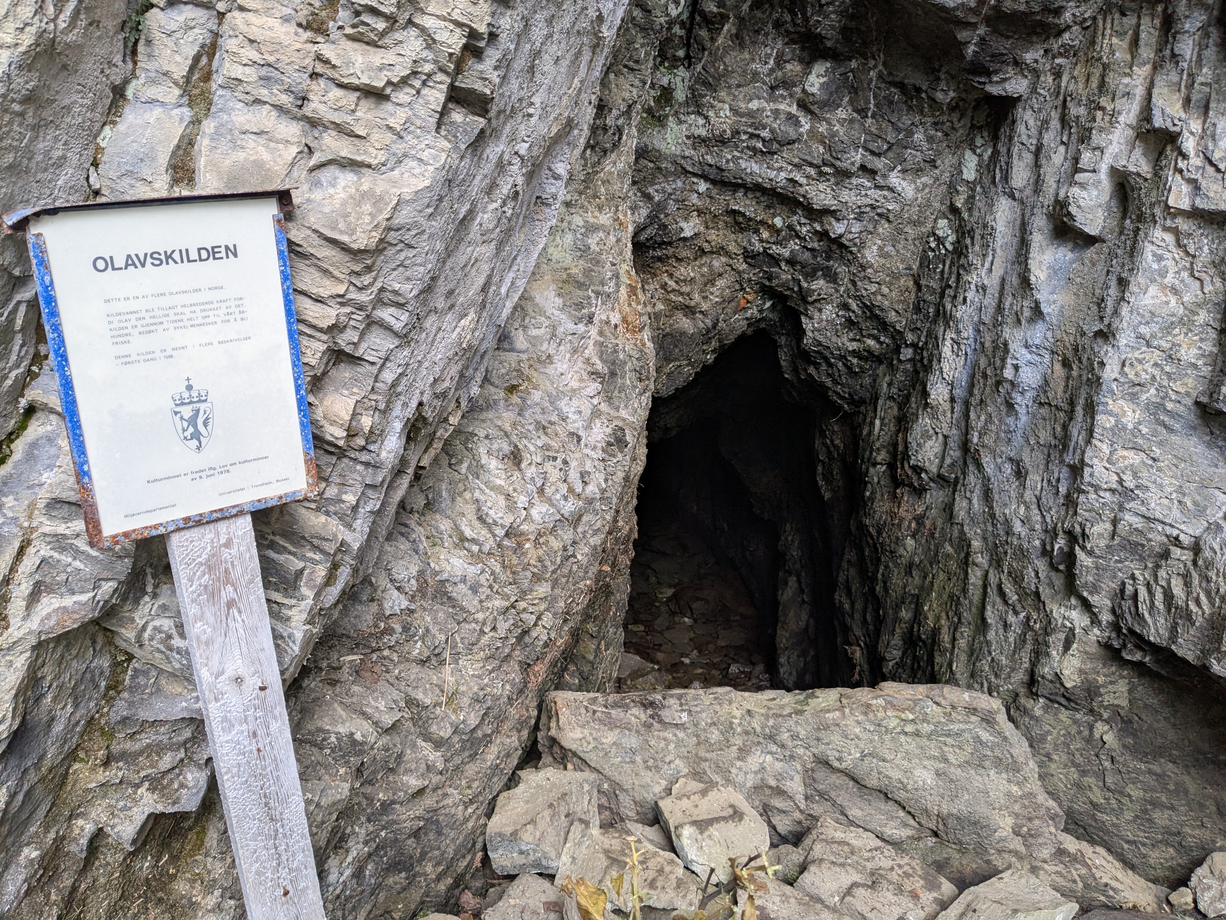 Inngang til Olavskilden i Vennesund